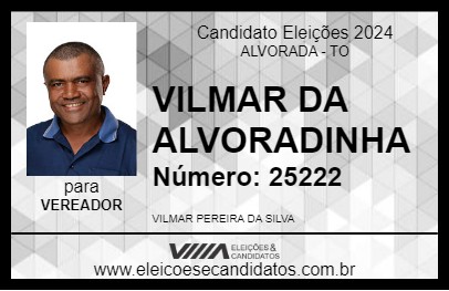 Candidato VILMAR DA ALVORADINHA 2024 - ALVORADA - Eleições