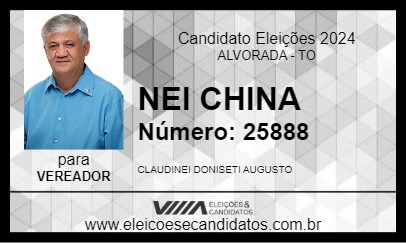 Candidato NEI CHINA 2024 - ALVORADA - Eleições