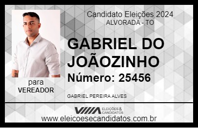 Candidato GABRIEL ALVES 2024 - ALVORADA - Eleições