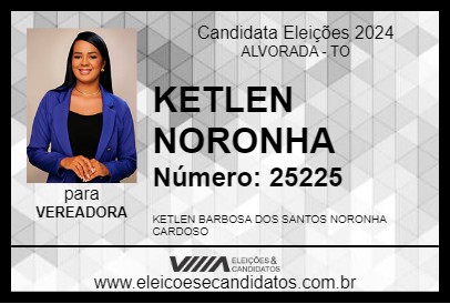 Candidato KETLEN NORONHA 2024 - ALVORADA - Eleições