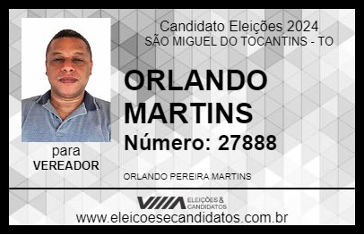 Candidato ORLANDO MARTINS 2024 - SÃO MIGUEL DO TOCANTINS - Eleições