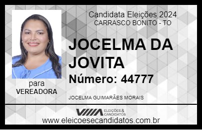 Candidato JOCELMA DA JOVITA 2024 - CARRASCO BONITO - Eleições