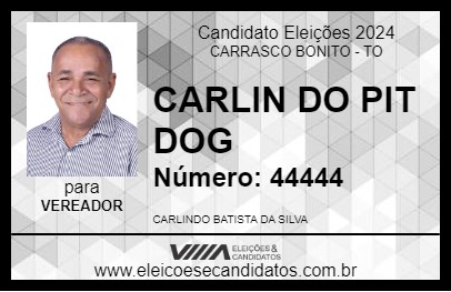 Candidato CARLIN DO PIT DOG 2024 - CARRASCO BONITO - Eleições