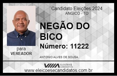 Candidato NEGÃO DO BICO 2024 - ANGICO - Eleições