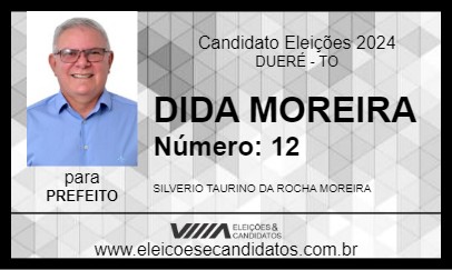 Candidato DIDA MOREIRA 2024 - DUERÉ - Eleições