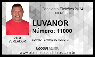 Candidato LUVANOR 2024 - DUERÉ - Eleições