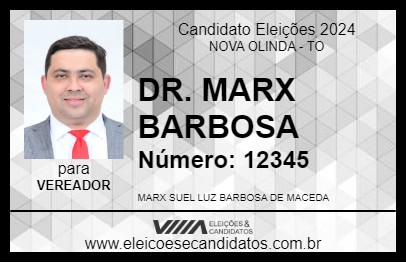 Candidato DR. MARX BARBOSA 2024 - NOVA OLINDA - Eleições