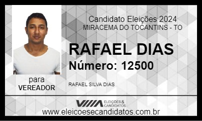 Candidato RAFAEL DIAS 2024 - MIRACEMA DO TOCANTINS - Eleições