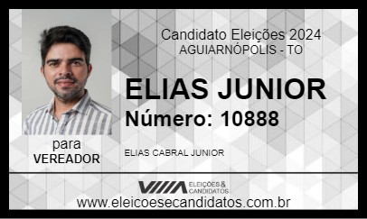 Candidato ELIAS JUNIOR 2024 - AGUIARNÓPOLIS - Eleições