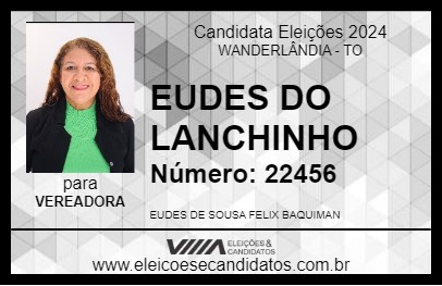 Candidato EUDES DO LANCHINHO 2024 - WANDERLÂNDIA - Eleições