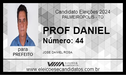 Candidato PROF DANIEL 2024 - PALMEIRÓPOLIS - Eleições