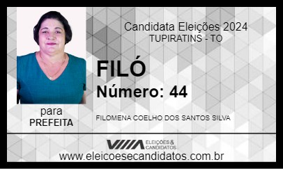 Candidato FILÓ 2024 - TUPIRATINS - Eleições