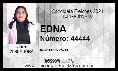 Candidato EDNA 2024 - TUPIRATINS - Eleições