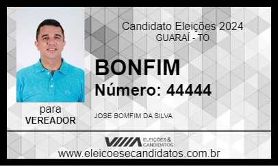 Candidato BONFIM 2024 - GUARAÍ - Eleições