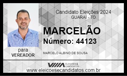 Candidato MARCELÃO 2024 - GUARAÍ - Eleições