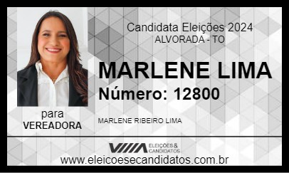 Candidato MARLENE LIMA 2024 - ALVORADA - Eleições