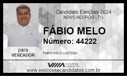 Candidato FÁBIO MELO 2024 - NOVO ACORDO - Eleições