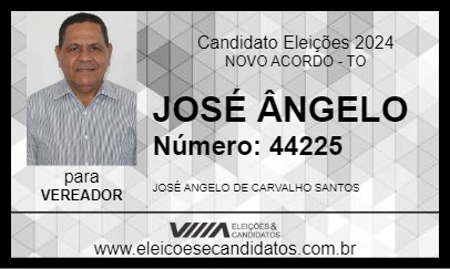 Candidato JOSÉ ÂNGELO 2024 - NOVO ACORDO - Eleições