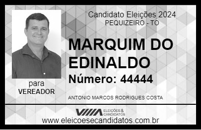 Candidato MARQUIM DO EDINALDO 2024 - PEQUIZEIRO - Eleições