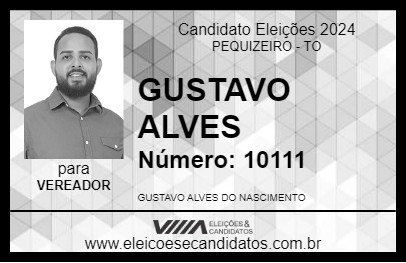 Candidato GUSTAVO ALVES 2024 - PEQUIZEIRO - Eleições