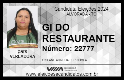 Candidato GI DO RESTAURANTE 2024 - ALVORADA - Eleições