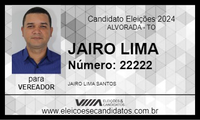 Candidato JAIRO LIMA 2024 - ALVORADA - Eleições