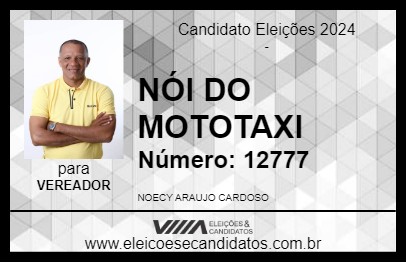 Candidato NÓI DO MOTOTAXI 2024 - DIANÓPOLIS - Eleições