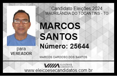 Candidato MARCOS SANTOS 2024 - MAURILÂNDIA DO TOCANTINS - Eleições