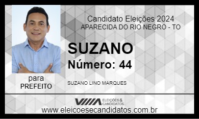 Candidato SUZANO 2024 - APARECIDA DO RIO NEGRO - Eleições