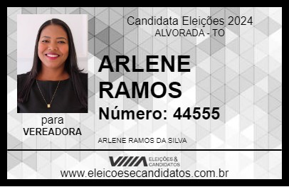 Candidato ARLENE RAMOS 2024 - ALVORADA - Eleições