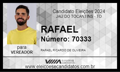 Candidato RAFAEL 2024 - JAÚ DO TOCANTINS - Eleições