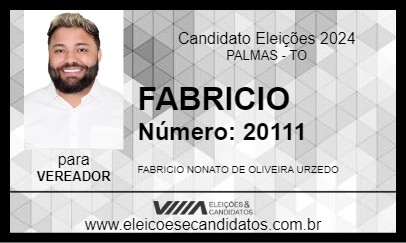 Candidato FABRICIO 2024 - PALMAS - Eleições