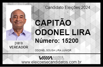 Candidato CAPITÃO ODONEL LIRA 2024 - PORTO NACIONAL - Eleições