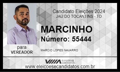 Candidato MARCINHO 2024 - JAÚ DO TOCANTINS - Eleições