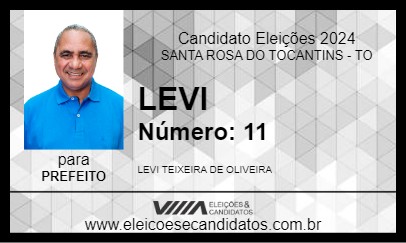 Candidato LEVI 2024 - SANTA ROSA DO TOCANTINS - Eleições