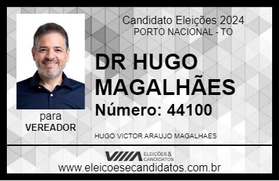 Candidato DR HUGO MAGALHÃES 2024 - PORTO NACIONAL - Eleições