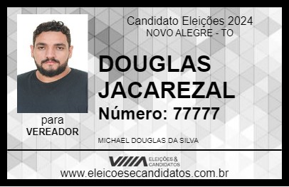 Candidato DOUGLAS  JACAREZAL 2024 - NOVO ALEGRE - Eleições