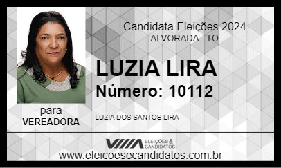 Candidato LUZIA LIRA 2024 - ALVORADA - Eleições