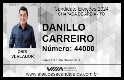 Candidato DANILLO CARREIRO 2024 - CHAPADA DE AREIA - Eleições