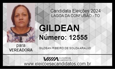 Candidato GILDEAN 2024 - LAGOA DA CONFUSÃO - Eleições