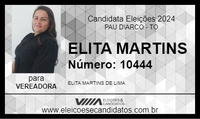 Candidato ELITA MARTINS 2024 - PAU D\ARCO - Eleições