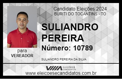 Candidato SULIANDRO PEREIRA 2024 - BURITI DO TOCANTINS - Eleições