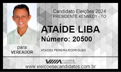 Candidato ATAÍDE LIBA 2024 - PRESIDENTE KENNEDY - Eleições