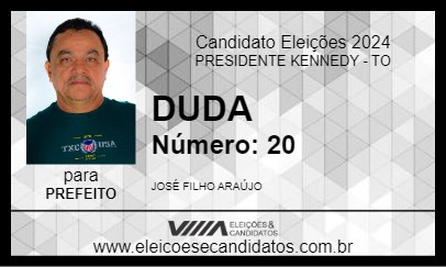 Candidato DUDA 2024 - PRESIDENTE KENNEDY - Eleições