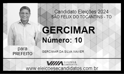 Candidato GERCIMAR 2024 - SÃO FÉLIX DO TOCANTINS - Eleições