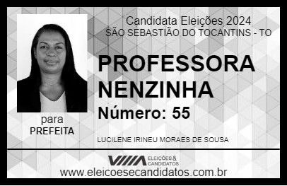 Candidato PROFESSORA NENZINHA 2024 - SÃO SEBASTIÃO DO TOCANTINS - Eleições