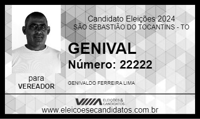 Candidato GENIVAL 2024 - SÃO SEBASTIÃO DO TOCANTINS - Eleições