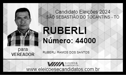 Candidato RUBERLI 2024 - SÃO SEBASTIÃO DO TOCANTINS - Eleições