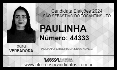 Candidato PAULINHA 2024 - SÃO SEBASTIÃO DO TOCANTINS - Eleições