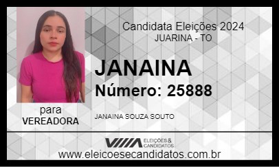 Candidato JANAINA 2024 - JUARINA - Eleições